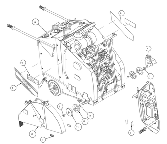 Section 01 Diagram and Parts List for MK-4030KBG 167420-30G MK Diamond Concrete Saw